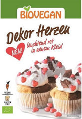 Dekostreusel hati merah bebas gluten BIO 35 g - BIO VEGAN